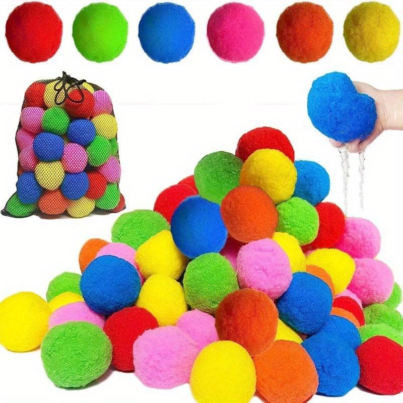 

30 reusable children s water marbles - durable non-toxic pool beach toys with vibrant mixed colors for outdoor water activities
