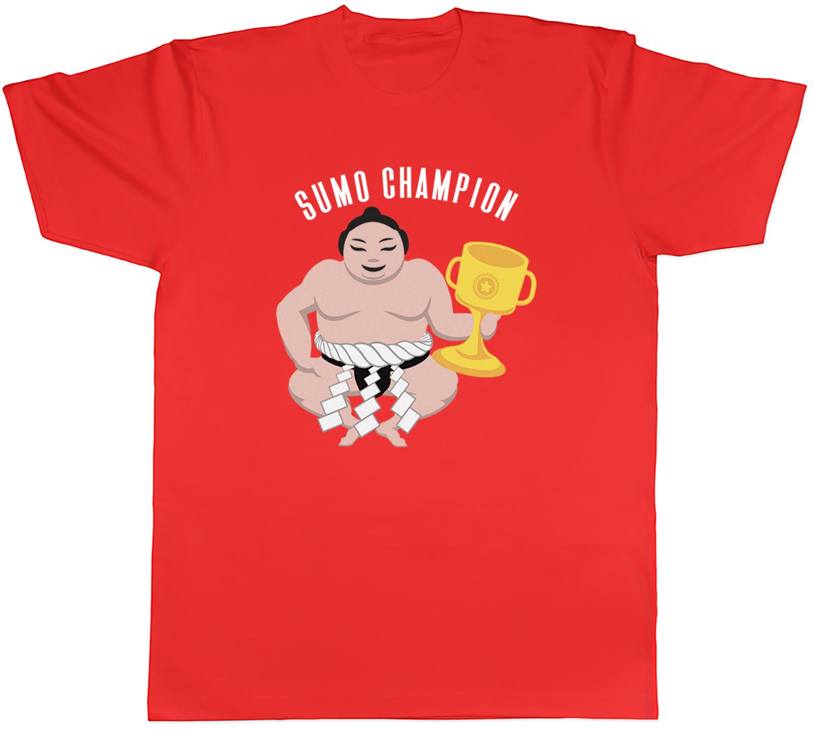 Sumo Wrestling Mens TShirt Sumo Champion Rikishi Dohyo Unisex Tee Gift S