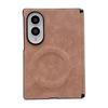 PU Sheepskin Leather Luxury Magnetic Case for Samsung Galaxy Z Fold 8 Ultra 8 7 6 5 Wireless Charging Hinge Protective Cover