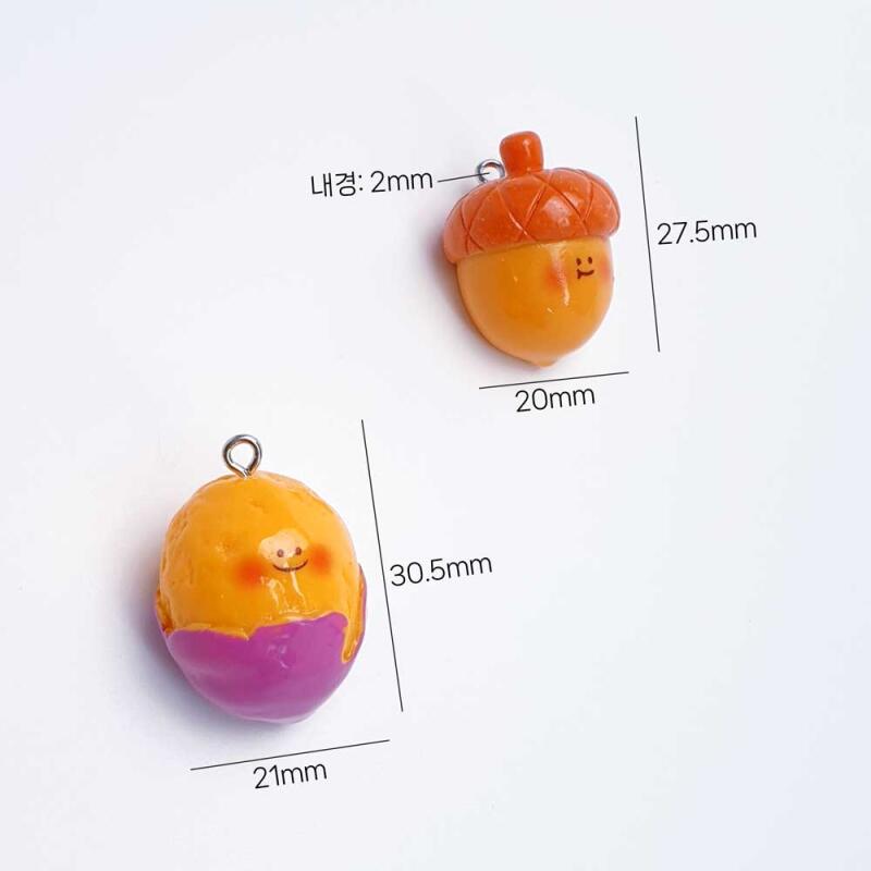 Acrylic Acorn Sweet Potato Keychain Accessory Supplies