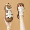 Fashion All-Match Roman Sandals Muffins Shoe 2025 Women's Open Toe Female Shoe Clogs With Heel Buckle Strap Gladiator Flat New Peep Girl