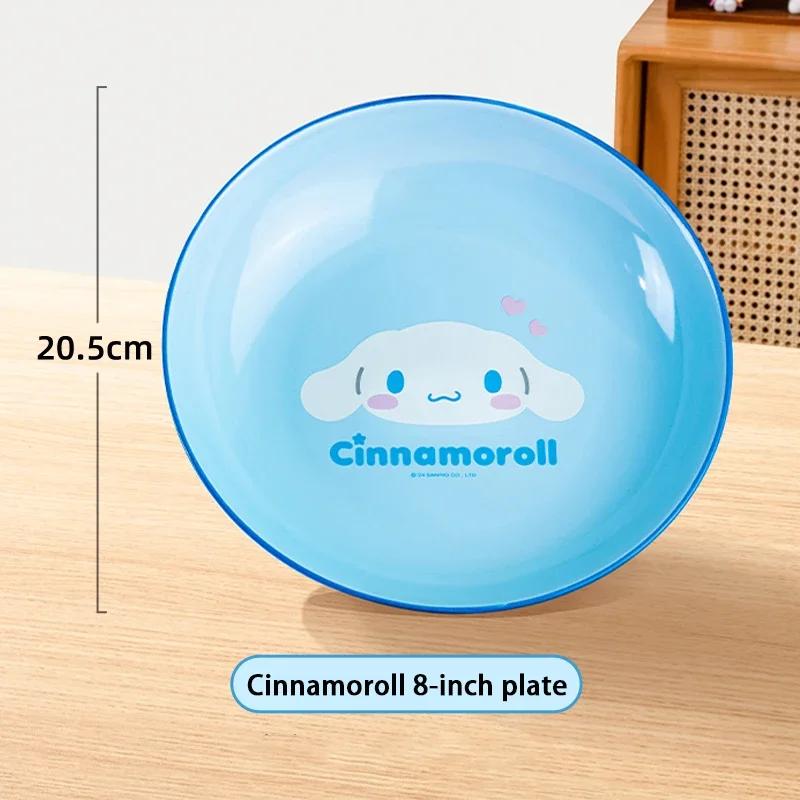 Für Sanrio Anime Keramik Snackteller Cinnamoroll Kuromi Niedliches Muster Zuhause Abendessen Buffet Geschirr Küche Geschirr Dessertschale