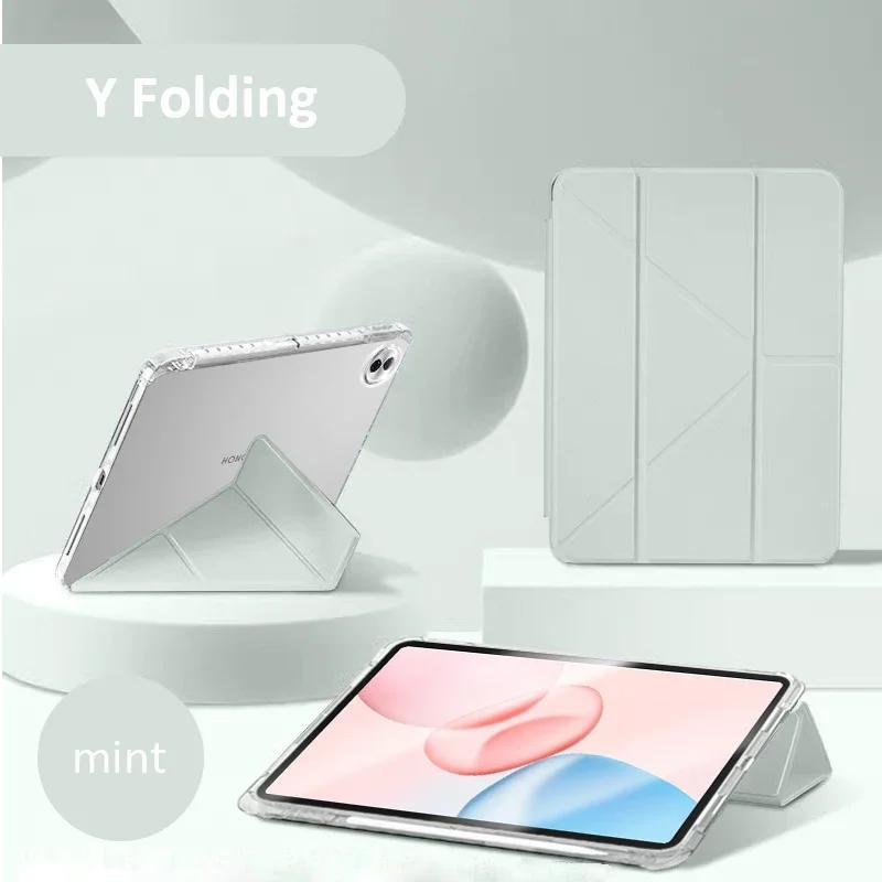 For Samsung Galaxy Tab S11 Ultra 14.6 " Case Smart Fold Acrylic Clear Stand Cover for Tab S11 11 " Funda with Pencil Holder