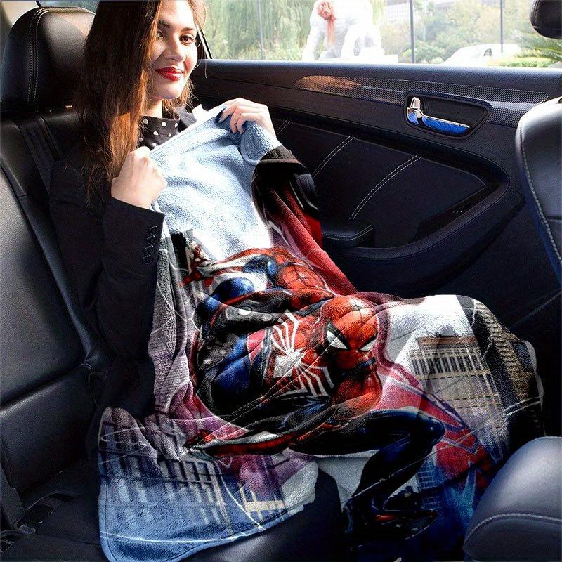 Spider-man Cute Printed Blanket Rectangular Soft Comfortable Modern Style Polyester