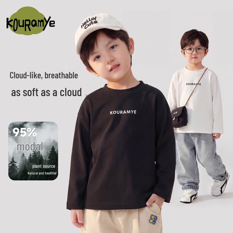 Kids Long-Sleeve Letter Print T-Shirt 100