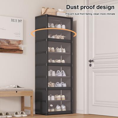 Zapatero de 9 Niveles para 18 Pares Organizador Vertical Estrecho Zapatero Soporte para Zapatero para Armario Entrada