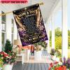 1pc Love and Miss Parents In Heaven Garden Flag - Polyester, Outdoor Memorial Decor