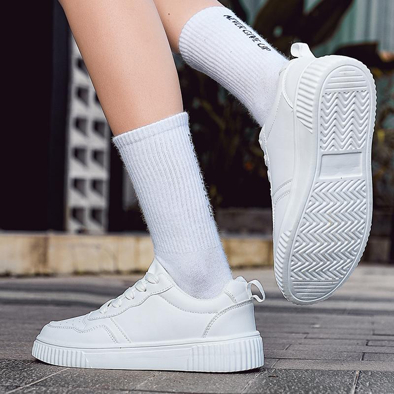 Men Skateboard Shoes Women White Sport Shoes Couple Black Wide Palm Shoes Large Size Sneakers