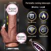Muhuān Women's Electric Telescopic Vibrating Silicone Dildo Wand