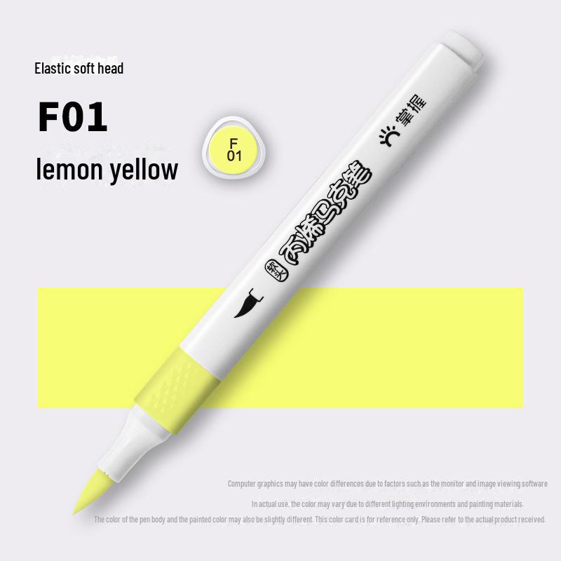Student Acrylic Marker with Soft Tip, Non-Transparent, Stackable, Choose Complementary Colors