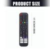 Multifuntional TV Remote Easy Operation Remote Controller Suitable for Multiple Models Ergonomic Grip Responsive Keypad