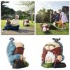 Charming Handstand Gnome Statue Featuring Funny Welcome Design For Your Garden