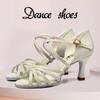 Mulheres tango ballroom latina valsa dança meninas sapatos de festa de salto alto 7cm