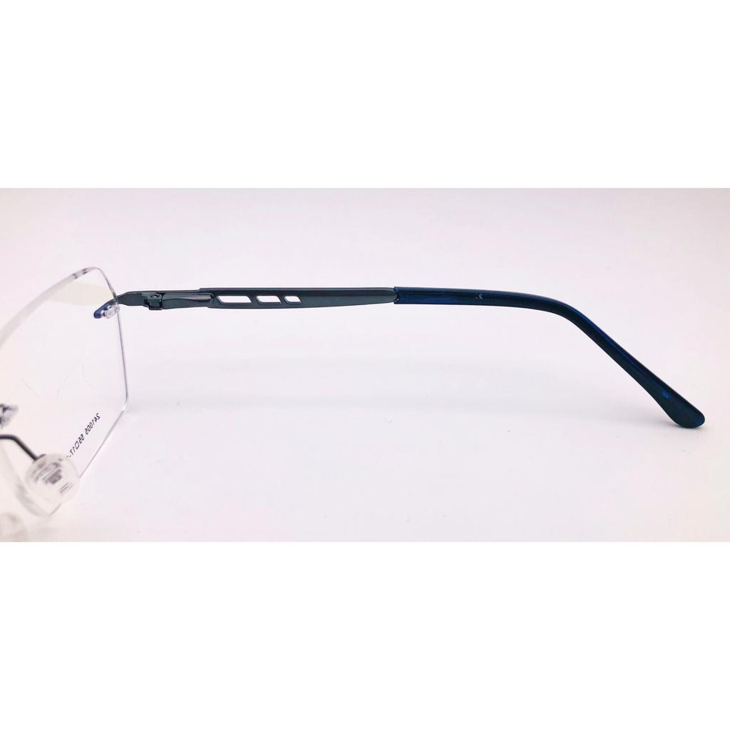 RSINC Unisex Rimless Metal Frame Fashion Tom Gun Blue 55-17-142 IB-12 B0DK52FMMC