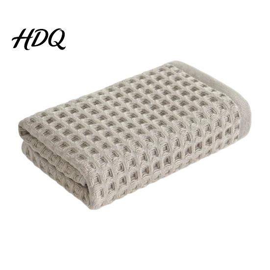 Lightweight Breathable Body Towel Cotton Waffle Towels Quick Dry Bath Soft Natural Guest Absorbent Travel for Bathroom Spa Gym Pool Luxury