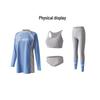 Women's Two-Piece Long Sleeve Quick-Dry Surfing Suit with Sun Protection
