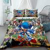 Cool Sonic Duvet Cover Set Bedding Set, Duvet Cover for the Bedroom, Home Decor Birthday Gifts for Kids and Teens King Queen