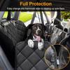 Waterproof Pet Dog Car Seat Cover with Visual Mesh Window Side Zipper Backseat Transportation Protectors Mat Non-slip