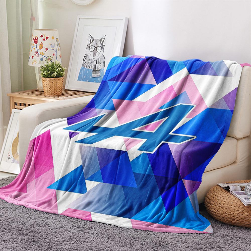 Alpine F1 Team Flannel Blanket, High quality Comfortable for All Seasons, Home Decor, Warmth and Comfort