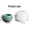 Christmas Santa Flowerpot Silicone Molds Easy Demolding Dishwasher Safe For Making Soap Chocolate Holiday Resin Craft