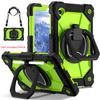 Silikon+PC Tragbare Tablet-Hüllen für Samsung Galaxy Tab A9/A11 Plus A9/A11+ A7 Lite Hülle für iPad 10/11/12. Pro Air mini6/7 Abdeckung Drehbarer Ständer