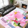 Crystal Velvet Rug Custom Name Text, Soft Non Slip Floor Mat Home DecorPikmin