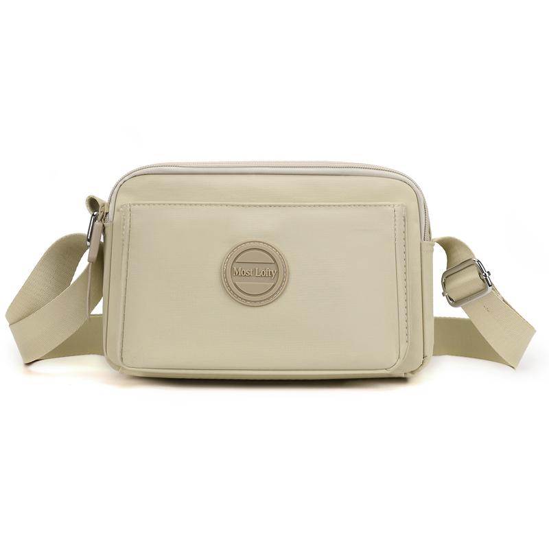 Women's Lightweight Nylon Bag Shoulder Bag Solid Color Mother Bag Crossbody Bag