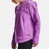 Under Armour Recover Casual Fleece Hooded Training Sweatshirt Women sweatshirt Purple 1356346-568