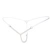 Sexy Women Pearl G-String And Thongs Solid Low Waist Underwear 