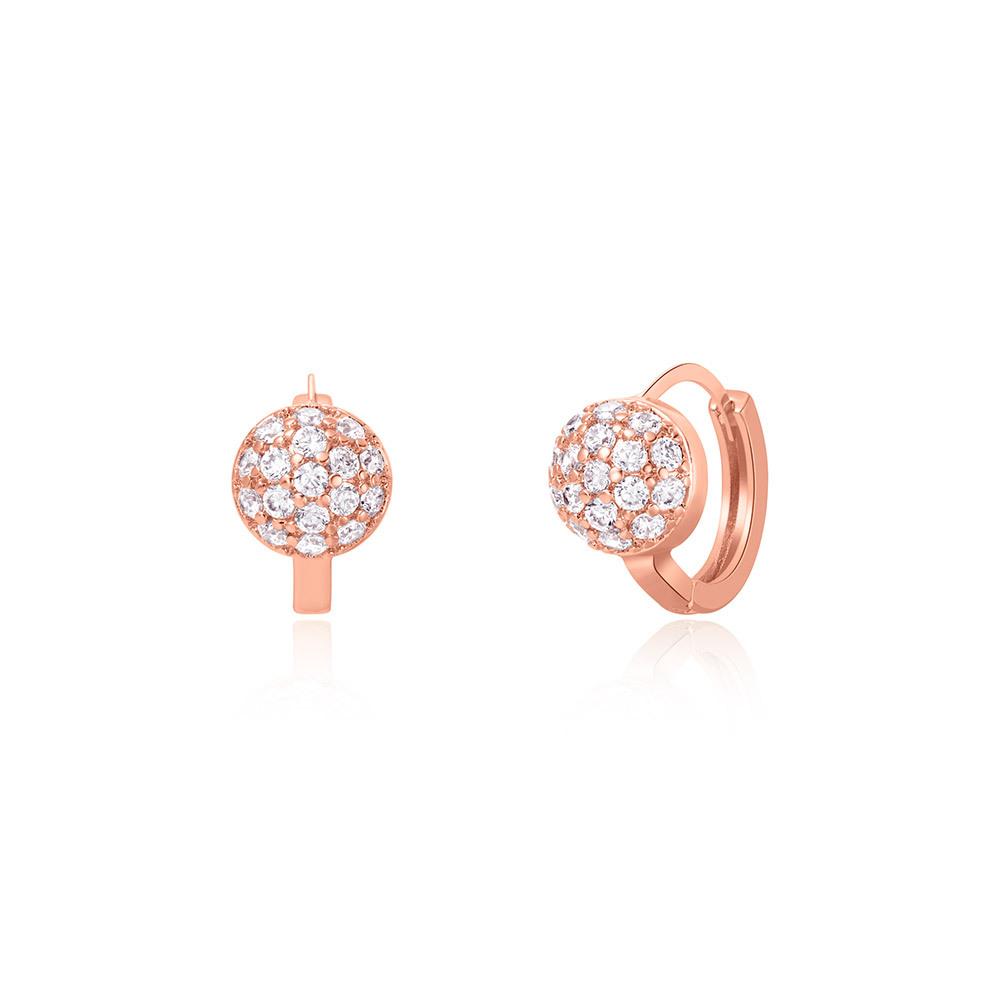 Dieuamour 14K Gold Pin Obrée One-Touch Earrings