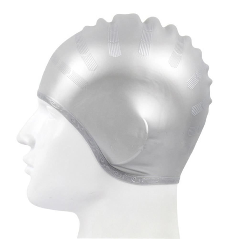 Man Women High Spandex Swimming Silicone Wear Waterproof Swimming Caps