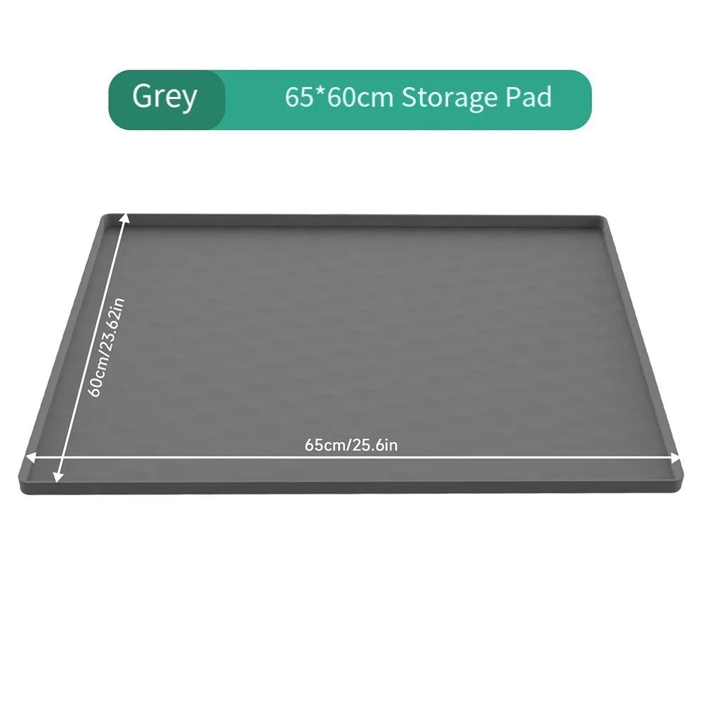 Bedside Commodes Mat,Bedside Portable Toilet Silicone Mat With Raised Edge High-selling Tool Accessories
