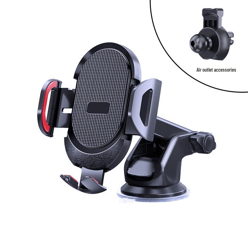 Larger Telescopic Car Phone Holder with Suction Cup and Air Vent Mount