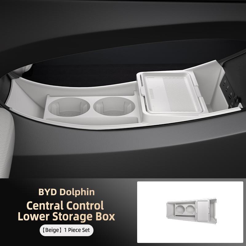 Suitable for Byd Dolphin 25 Intelligent Driving Center Control Lower Storage Box Storage Box Car Supplies Accessories