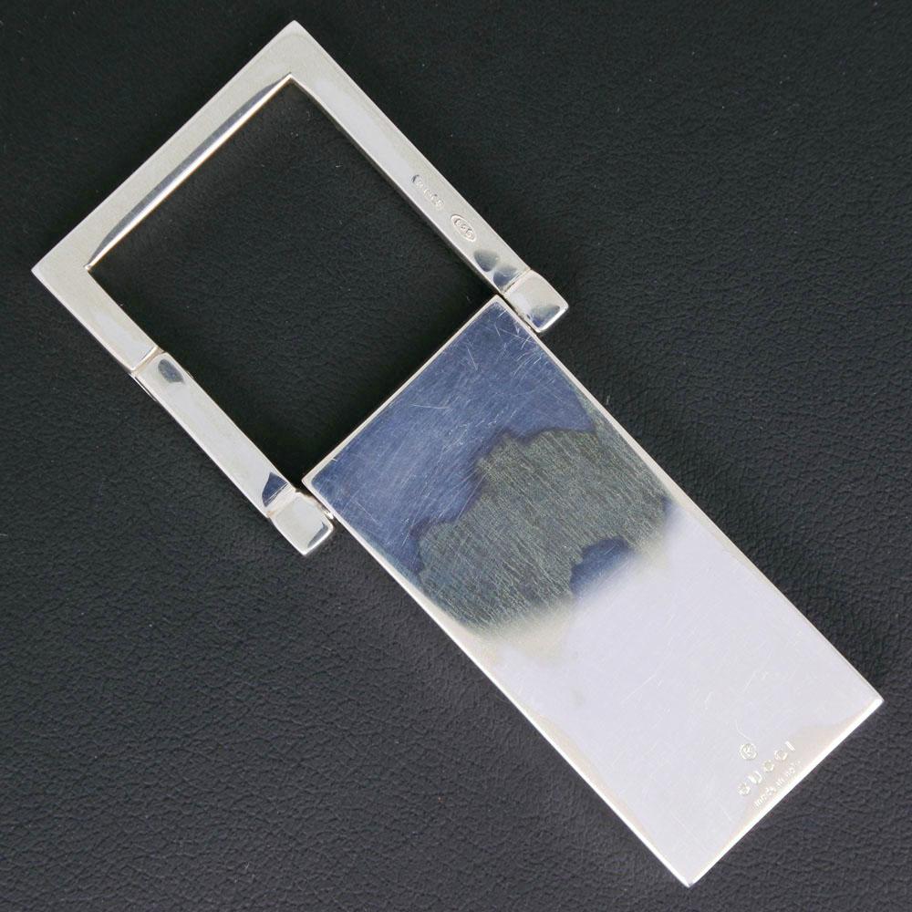 GUCCI Double G key ring Key ring Silver925 unisex Used