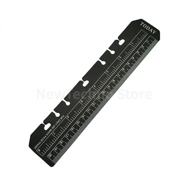 Bookmark Ruler for Rings Notebook 6 hole A5 Personal Size Elastic Drawing Tool Soft Plastic Partition For Planner And Organizer