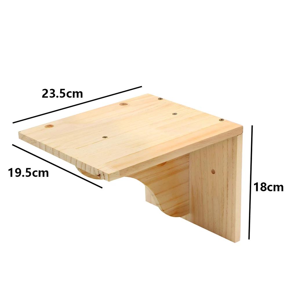 Katzen Kletterregale Wandmontierte Katzenhängematte und Stufen Lauf- und Sprungplattform für Holzmöbel Kätzchen Spielen und Schlafen