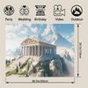Olympus Mountain background banner - Greek mythological theme and Parthenon design polyester Greek mythological decoration