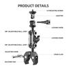 Adjustable Camera Holder Universal 1/4" Screw Microphone Holder Universal Phone Holder  Handlebar