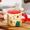 Creative Cute Christmas Cup Christmas Mug DIY Ceramic Cup Coffee Cup Breakfast Cup Souvenir Water Cup