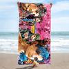 Jjba Print Beach Towel, Large Soft Quick Dry Towel for Beach Camping Swimming