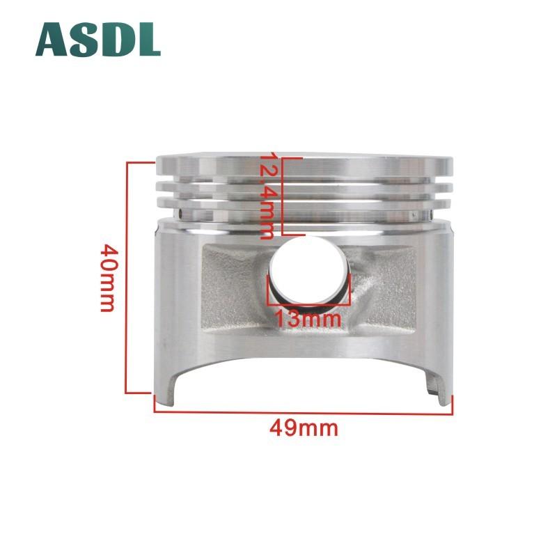 Piston and Ring Kit For Yamaha XV250 Virago 1989-1993 XC125 XVS250 XV250S Virago 49mm 49.25mm 49.50mm 49.75mm 50.00mm