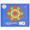 Wooden Puzzle Tangram Puzzle Montessori Mosaic Shapes Colors