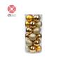 Christmas Ball Set: 24 Colorful Plastic Ornaments (3/4/6/8cm) for Christmas Tree Decorations
