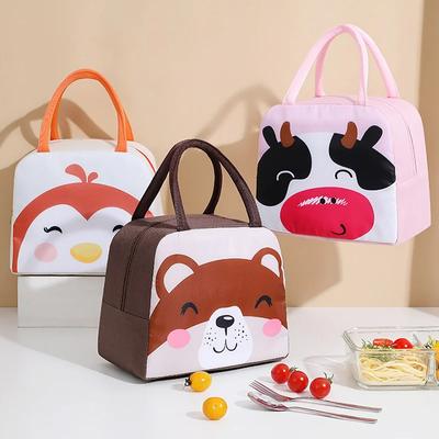 Cute Cartoon Women's Kids Lunch Bags Waterproof Insulated Picnic Foods Storage Container Handbag Thermal Lunch Box Cooler Bags