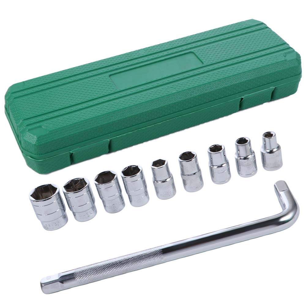 10pcs Lug Nut Wrench Repairing Tool Set Change Pry Bar Socket Spanner Tool  Bicycle Repair