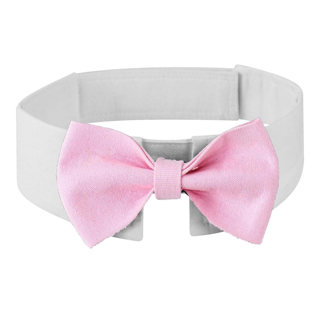 Stylish Adjustable Dog Bow Tie with Magic Sticker