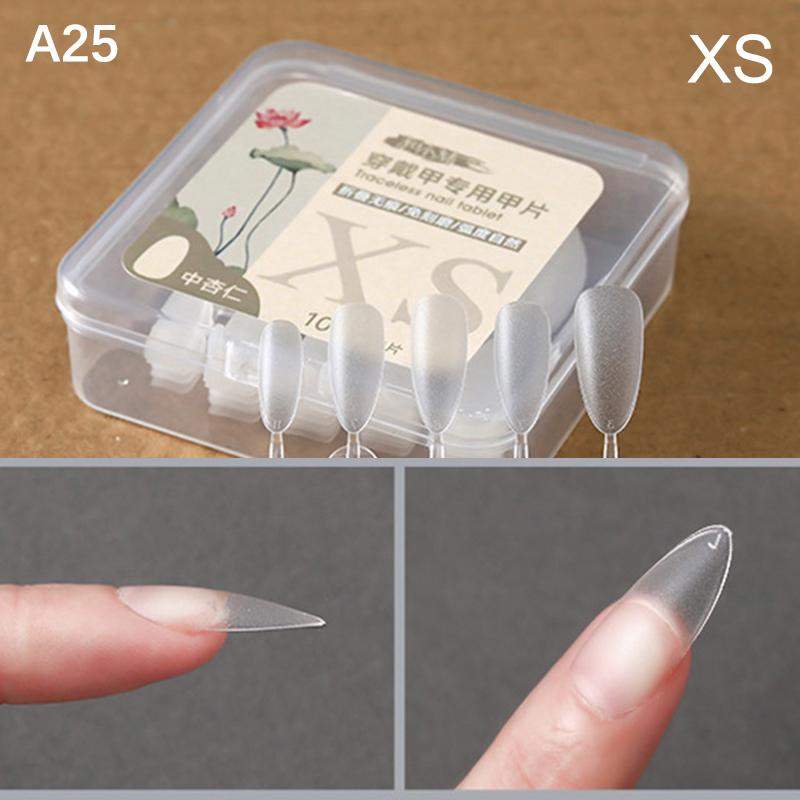 100Pcs/Box False Nails Press On Nails Coffin Artificial Nails Clear Fake Nail Tips For Extension Manicure Tool