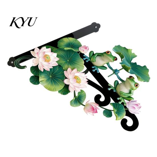 Gartendekoration Geschenke Wandmontierter Pflanzer Hängehaken, Tierisches Eisen Hängende Pflanzenhalterung, Einzigartige Rasenkunst Outdoor Heavy Duty Halter für Terrasse Hof