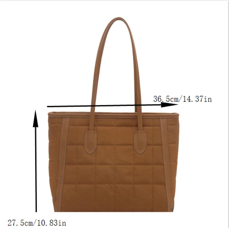 Large Capacity Tote Bag Autumn Winter Fashion Commuter Bag for Ladies Work Shopping Weekend Trip Accessory
